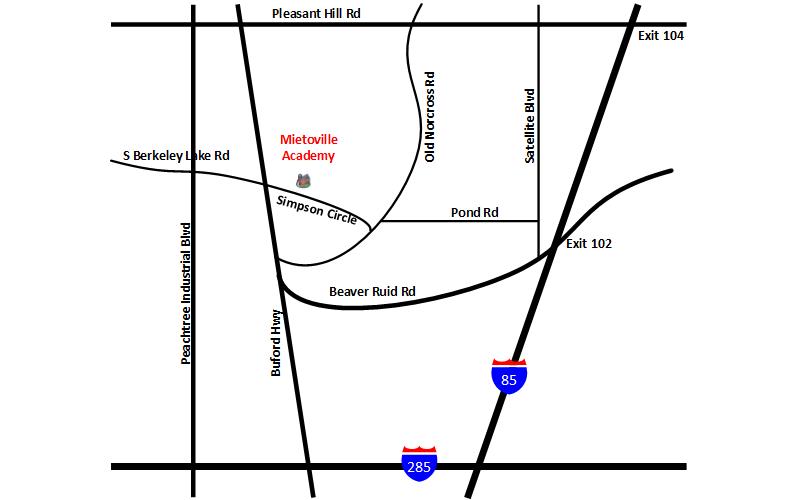 Mietoville Academy's Map
